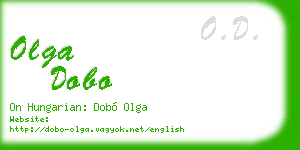 olga dobo business card